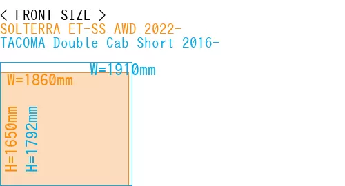 #SOLTERRA ET-SS AWD 2022- + TACOMA Double Cab Short 2016-
